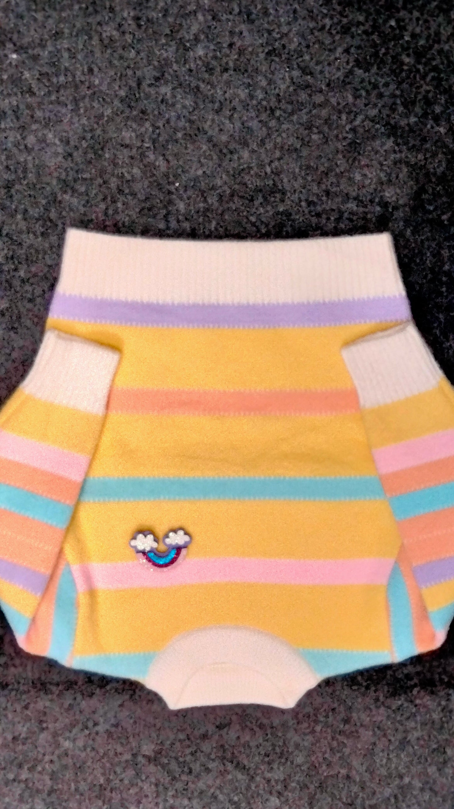 Rainbow rabbit wool sweater