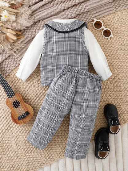 3 pc waist coat dress